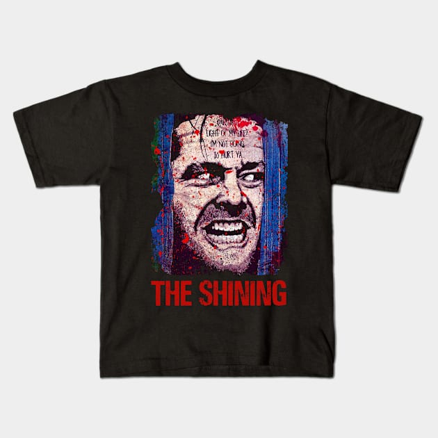 Shining Enigma Embrace the Classic Horror Genre and Haunting Moments of the Iconic Film on a Tee Kids T-Shirt by Irwin Bradtke